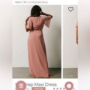 NWT Baltic Born Ivy Dress in Blush